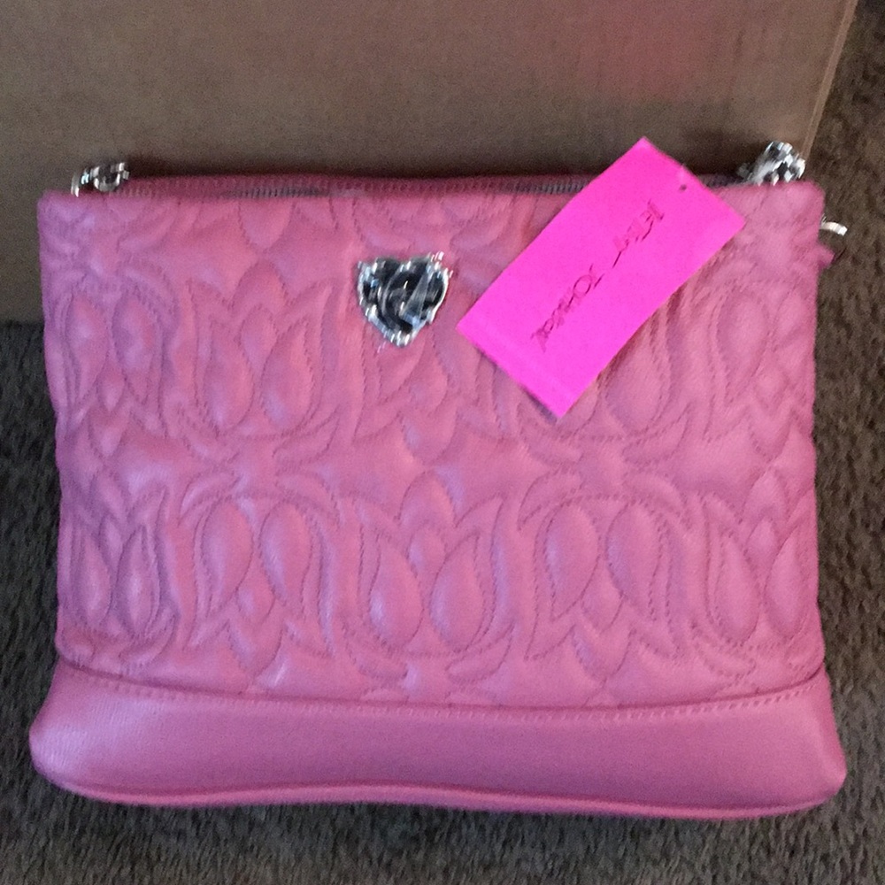 Betsy Johnson pink tote